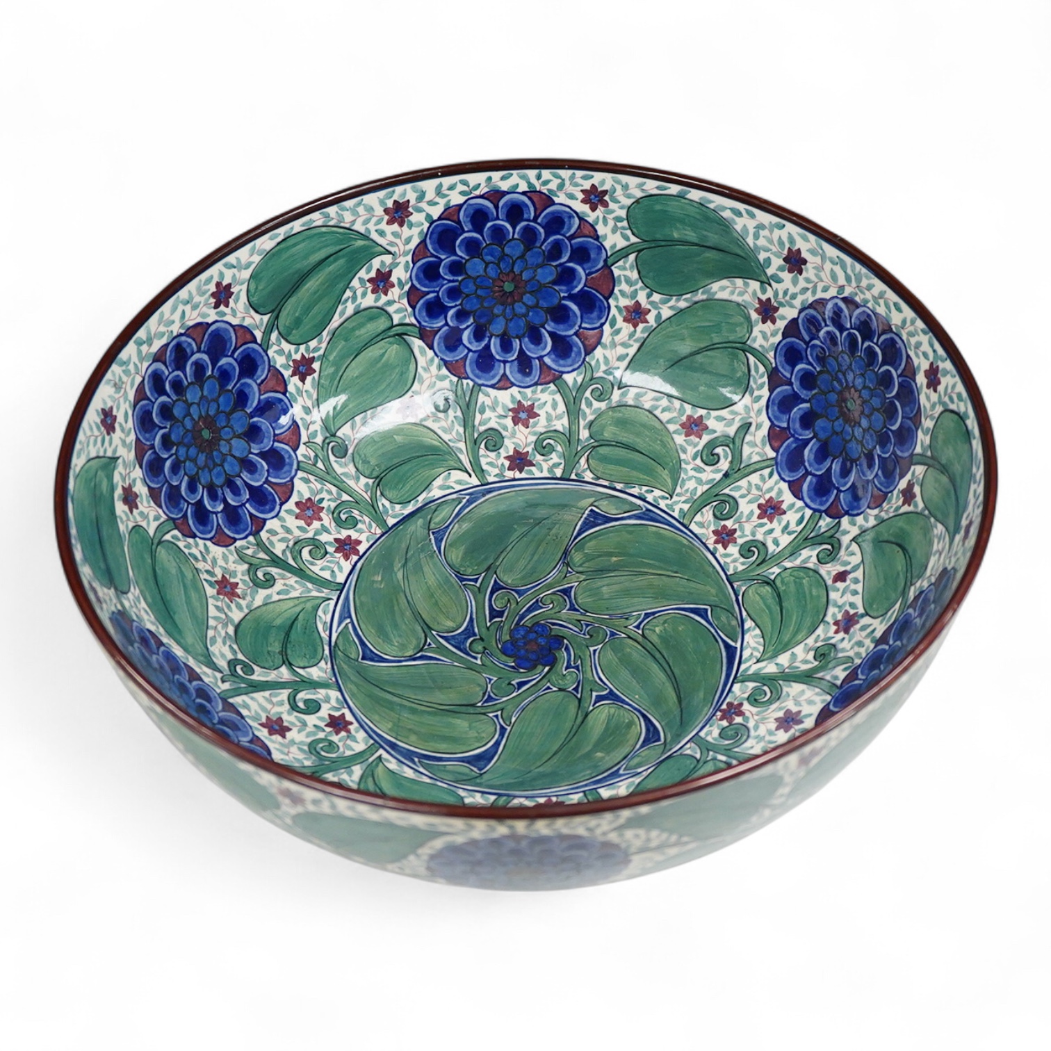 Louise and Alfred Powell with Millicent Taplin for Wedgwood - A large 'Persian' lustre pottery bowl, c.1930, 14cm high x 35cm diameter